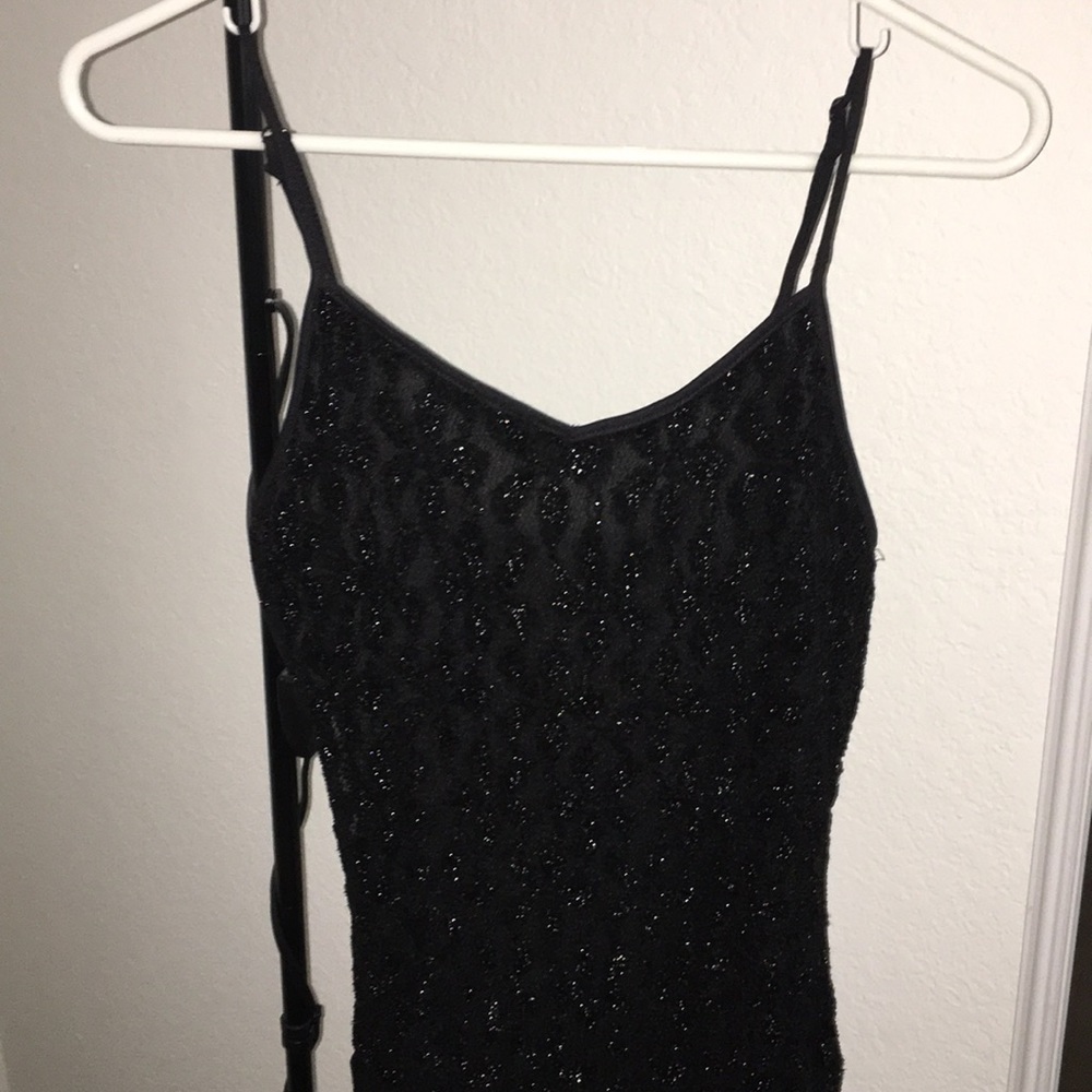 Black sequin dress
